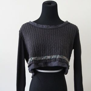 Vintage Crop Top Sweater